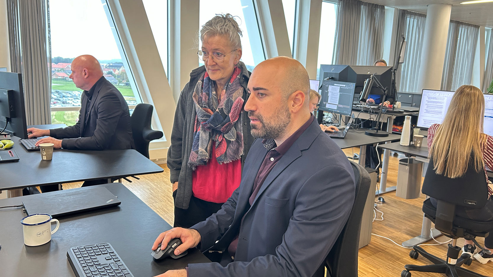 samtale mellem to kollegaer i Databehandlersekretariatet